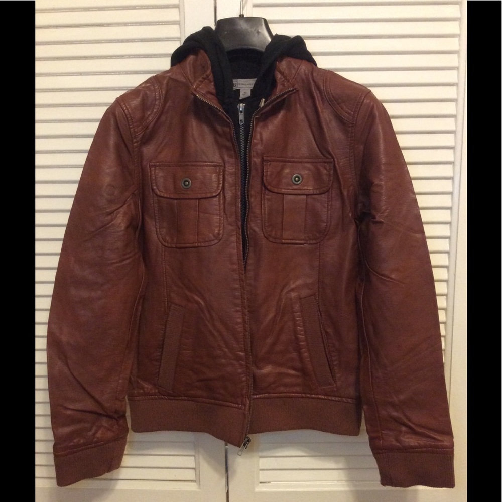 CHARLES AND A HALF Vegan Leather Jacket
